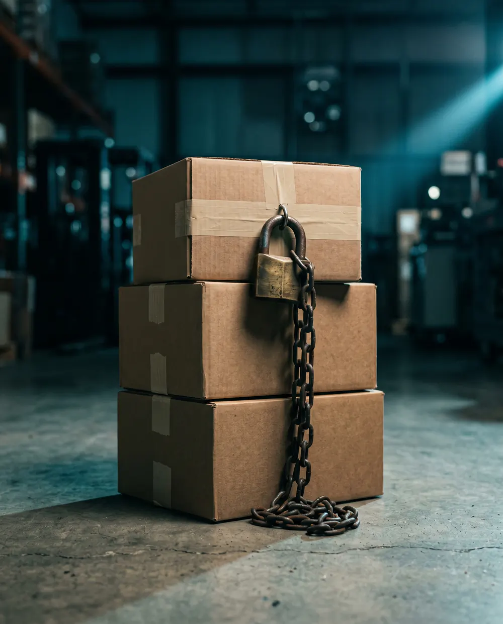 Dunkle Illustration zu einer gesperrten Amazon-ASIN